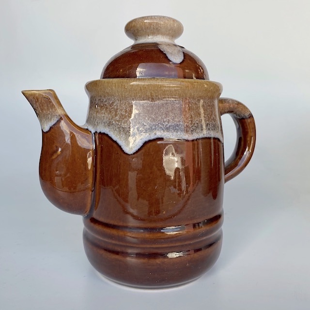 TEAPOT, Brown Glazed Pottery